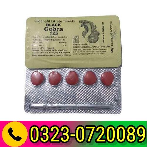 Black Cobra 125 Tablets Price In Pakistan